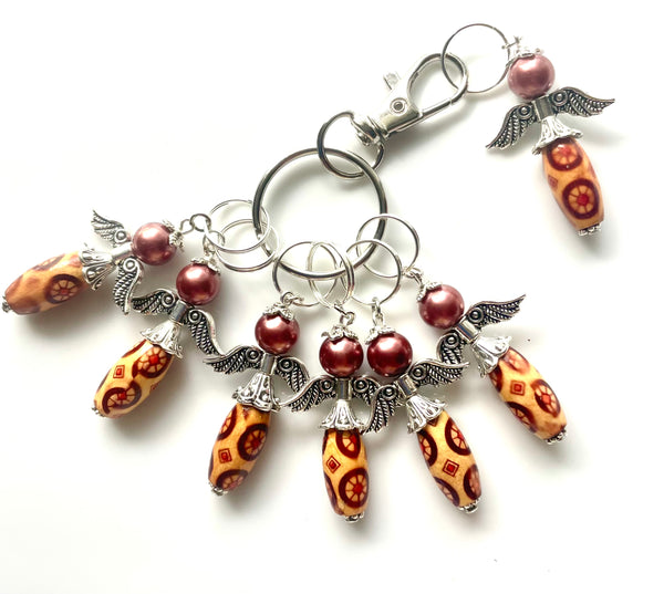 Wspa #001 Set Of 7 Knitting Stitch Markers – Bonita Patterns