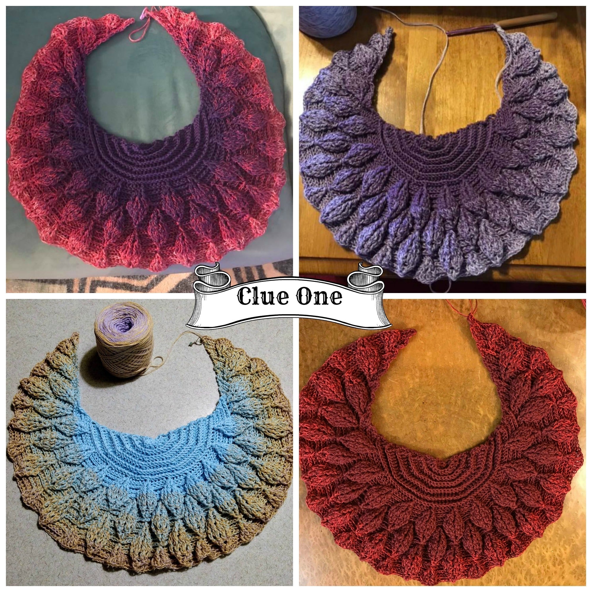 CRIMSON & CLOVER - Mystery Shawl Kit