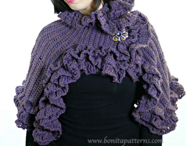 Ruffled Capelet - Bonita Patterns