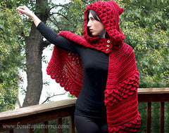 Crocodile Hooded Cape - Bonita Patterns