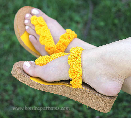 Crochet fashion sandals for adults