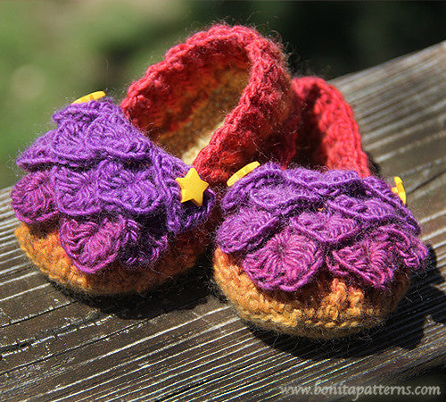 Crochet baby loafers best sale