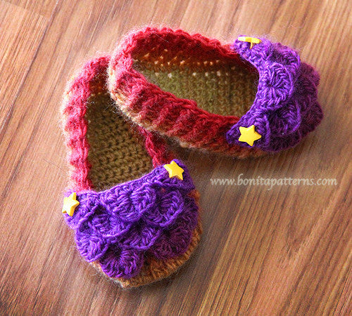 Crocodile Baby Loafers - Bonita Patterns