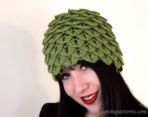 Crocodile Cloche - Bonita Patterns