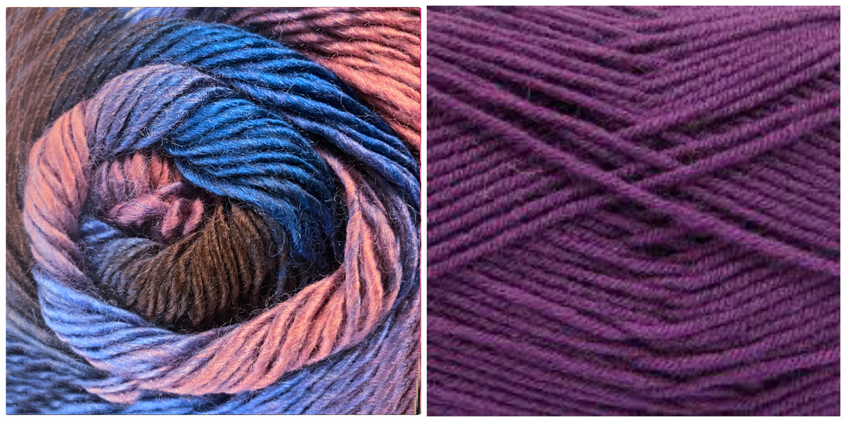 PURPLE + ANEMONA - Embossed Fall Pocket Shawl KIT