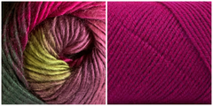 (100% ACRYLIC) LIGHT FUCHSIA + CALLA LILY - Embossed Natura Hat KIT