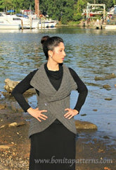 Crocodile Stitch Circular Vest - Bonita Patterns