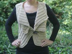 Embossed Daisy Vest - Bonita Patterns