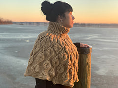 Embossed Leaves Capelet - PDF Pattern Only - Bonita Patterns