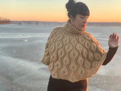 Embossed Leaves Capelet - PDF Pattern Only - Bonita Patterns