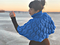 Embossed Leaves Capelet - PDF Pattern Only - Bonita Patterns