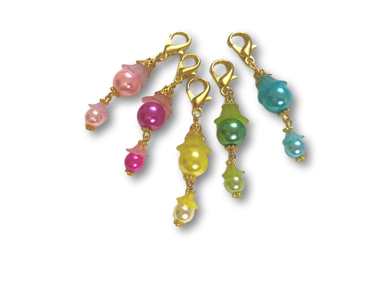 Flower FL - #020 Set of 5 Stitch Markers