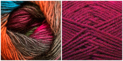 LIGHT FUCHSIA + PEACE LILY - Embossed Phoenix Vortex Shawl KIT