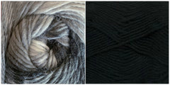 BLACK + PLATINUM- Embossed Phoenix Scarf KIT