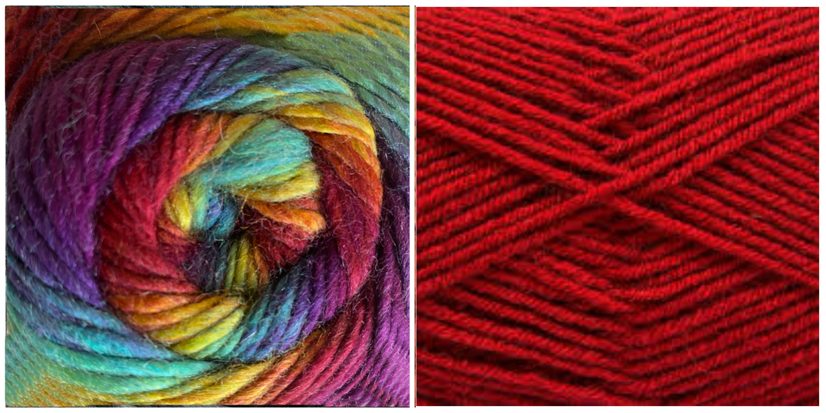 DARK RED + PRISM - Falling Leaves Scarf YARN KIT