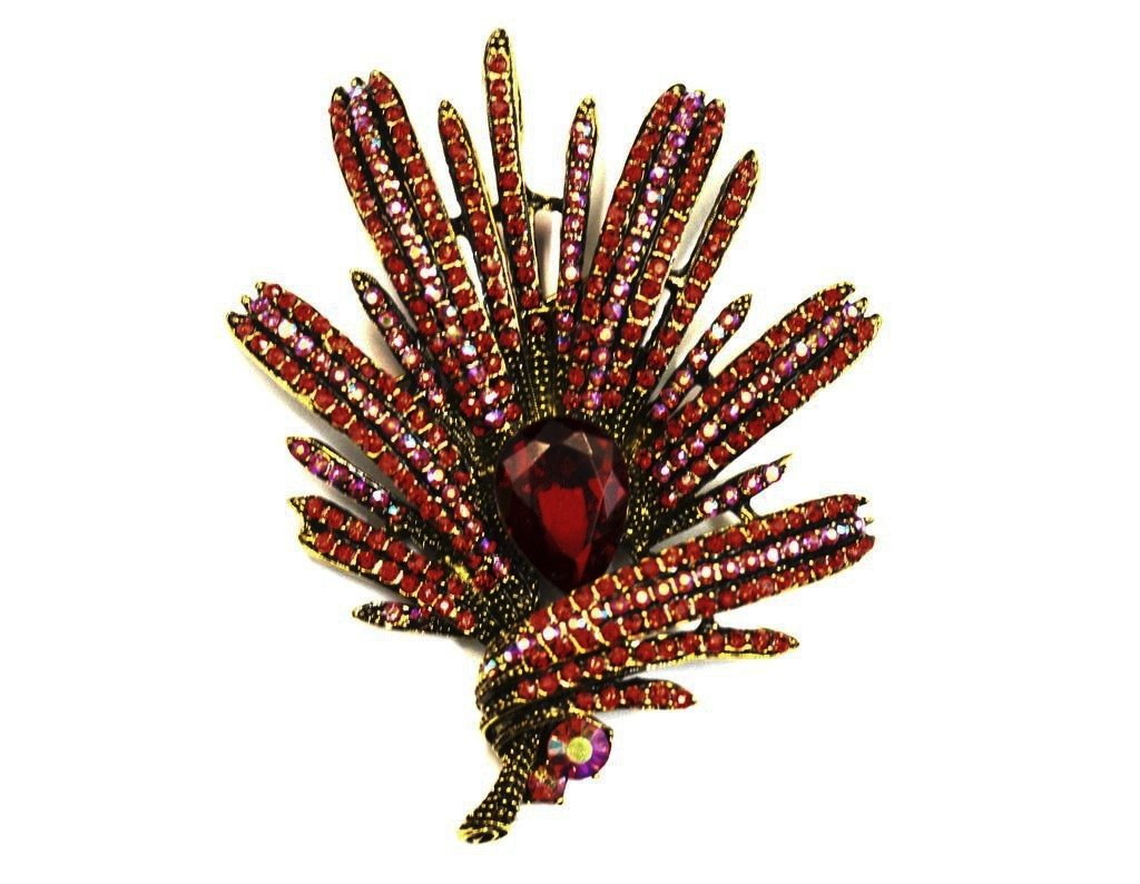 Red Firework Brooch - Bonita Patterns