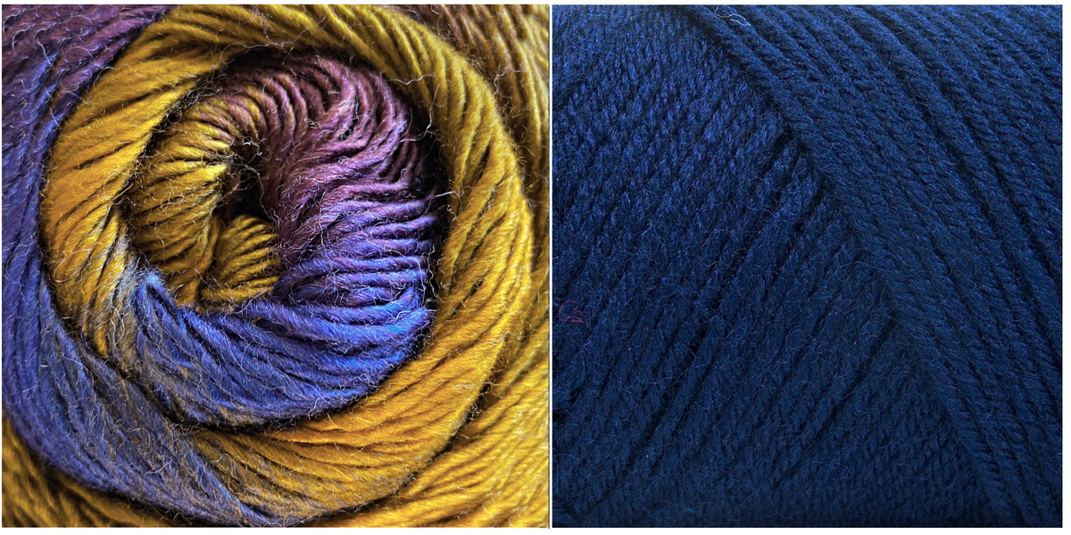 NAVY+ SPLENDOR - Embossed Phoenix Scarf KIT