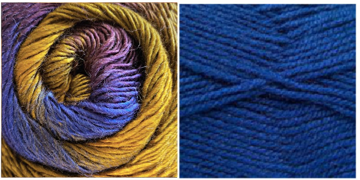 ROYAL BLUE + SPLENDOR - Embossed Phoenix Vortex Shawl KIT