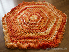 Crocodile Stitch Hexagonal Baby Blanket - Bonita Patterns