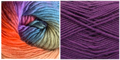 PURPLE + ZINNIA - Embossed Phoenix Scarf KIT