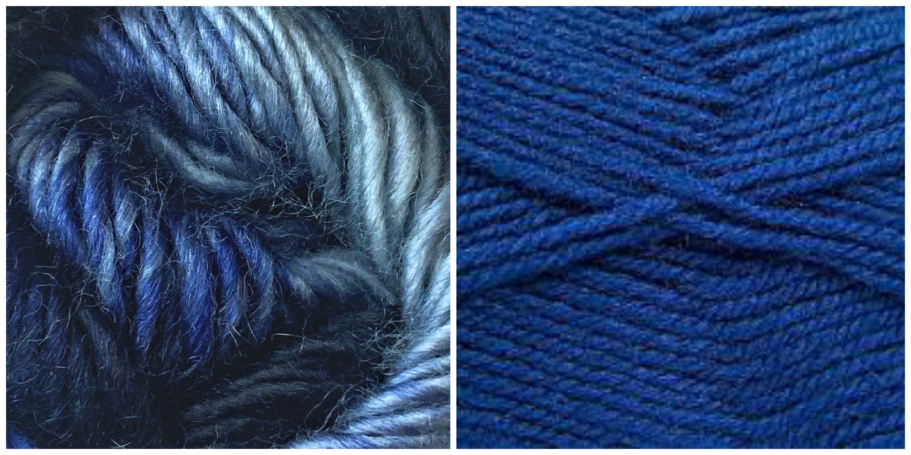 ROYAL BLUE + BLUE SKIES - Embossed Phoenix Vortex Shawl KIT - Bonita Patterns