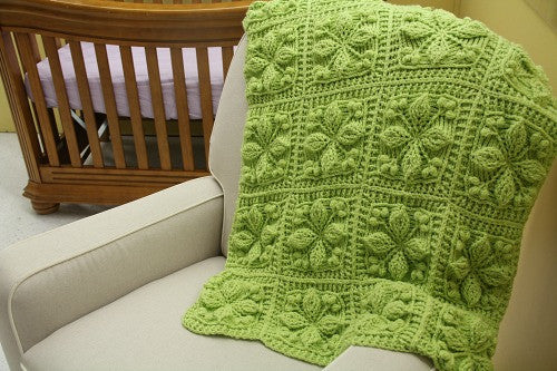 Embossed Garden Baby Blanket Crochet Pattern - Bonita Patterns